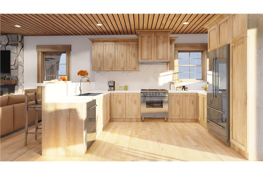 Kitchen of this 3-Bedroom,1660 Sq Ft Plan -193-1300