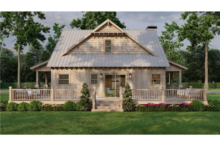 Rear View of this 3-Bedroom,1660 Sq Ft Plan -193-1300