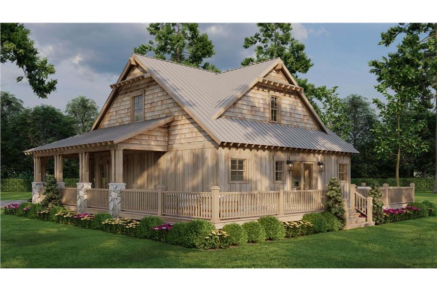 Rear View of this 3-Bedroom,1660 Sq Ft Plan -193-1300