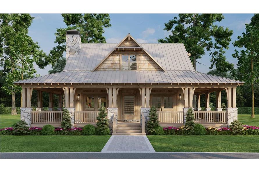 Rustic Home Plan - 3 Bedrms, 2.5 Baths - 1660 Sq Ft - #193-1300