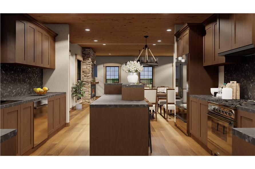 Kitchen: Kitchen Island of this 2-Bedroom,1805 Sq Ft Plan -193-1302