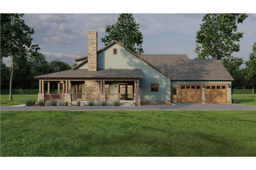 Right Side View of this 2-Bedroom,1805 Sq Ft Plan -193-1302