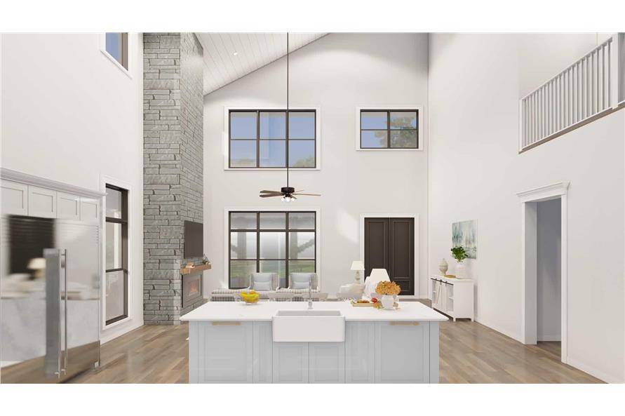 Kitchen: Kitchen Island of this 5-Bedroom,3779 Sq Ft Plan -193-1305