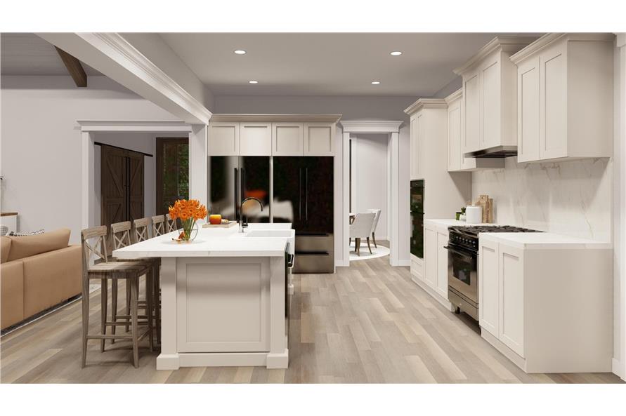 Kitchen: Kitchen Island of this 4-Bedroom,2930 Sq Ft Plan -193-1313