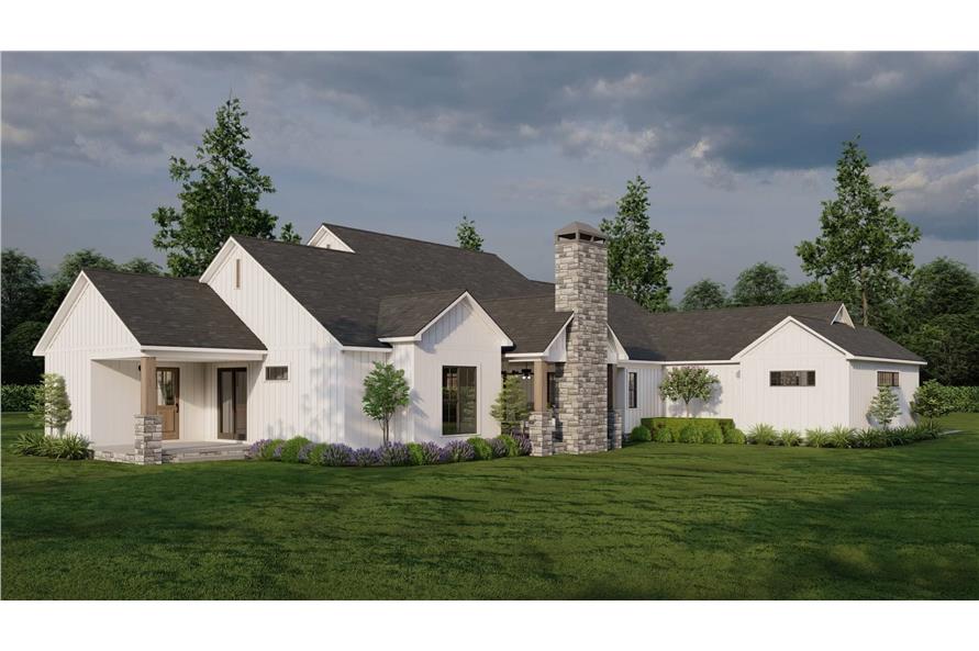 Rear View of this 4-Bedroom,2930 Sq Ft Plan -193-1313