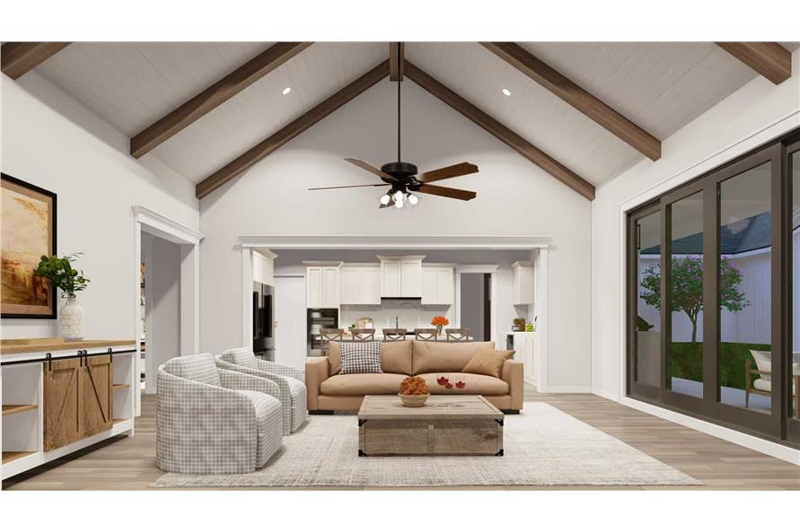 Great Room: Ceiling of this 4-Bedroom,2930 Sq Ft Plan -193-1313