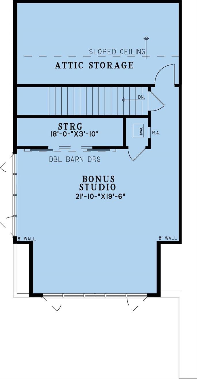 Farmhouse House Plan - 4 Bedrms, 2.5 Baths - 2552 Sq Ft - #193-1318