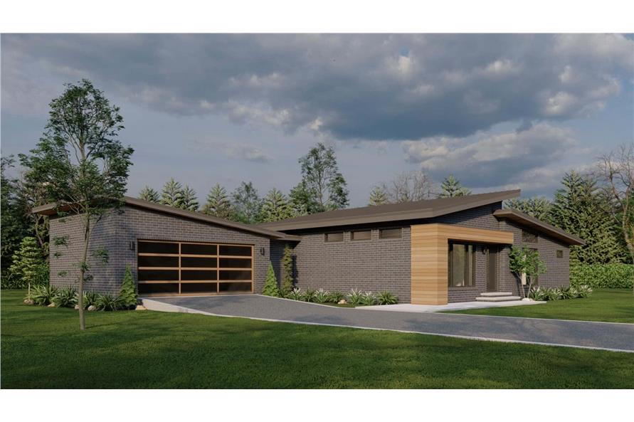 Left Side View of this 3-Bedroom,2200 Sq Ft Plan -193-1323