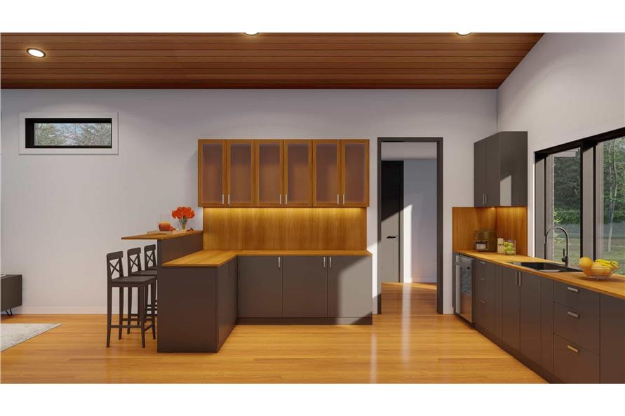 Kitchen: Breakfast Bar of this 3-Bedroom,2200 Sq Ft Plan -193-1323