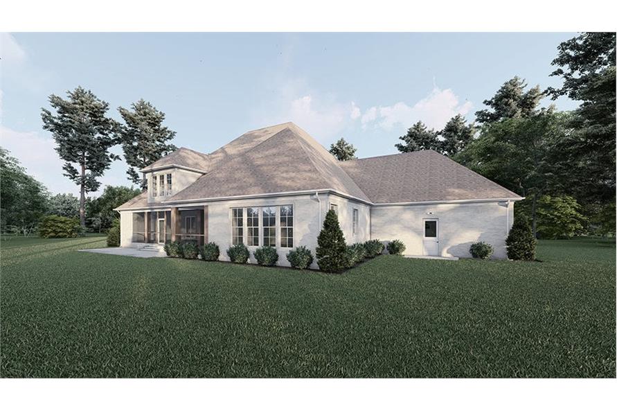 Rear View of this 3-Bedroom,5070 Sq Ft Plan -193-1328