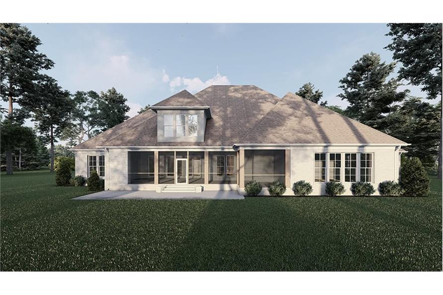 Rear View of this 3-Bedroom,5070 Sq Ft Plan -193-1328