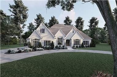 European Home Plan - 3 Bedrms, 3.5 Baths - 5070 Sq Ft - #193-1328