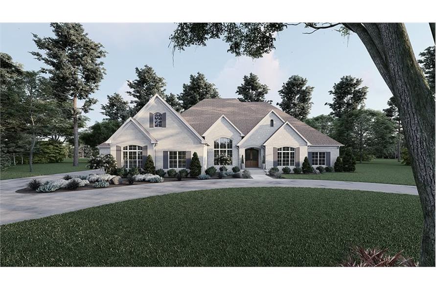 European Home Plan - 3 Bedrms, 3.5 Baths - 5070 Sq Ft - #193-1328