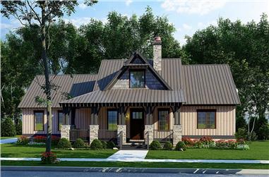 Rustic House Plan - 3 Bedrms, 2 Baths - 2005 Sq Ft - #193-1329