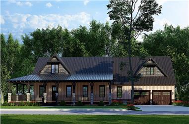 Southern Home Plan - 2 Bedrms, 3.5 Baths - 2068 Sq Ft - #193-1330