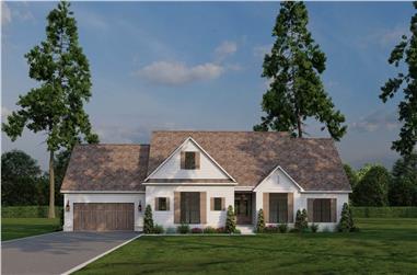 Farmhouse Home Plan - 3 Bedrms, 2.5 Baths - 1967 Sq Ft - #193-1337