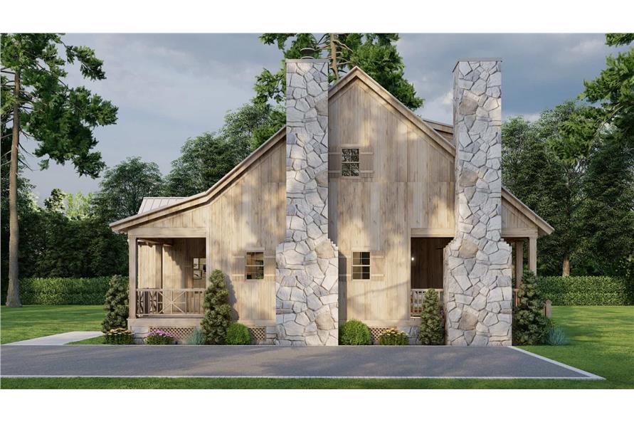 Right Side View of this 2-Bedroom,1266 Sq Ft Plan -193-1339