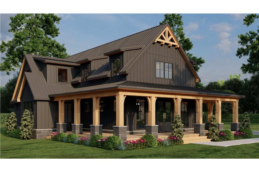 Left Side View of this 4-Bedroom,3033 Sq Ft Plan -193-1342