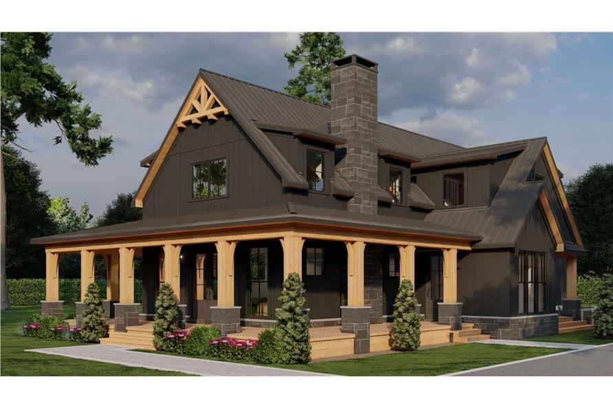 Right Side View of this 4-Bedroom,3033 Sq Ft Plan -193-1342