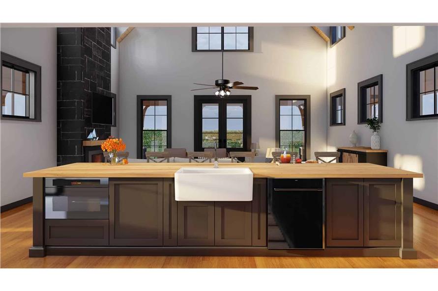 Kitchen: Kitchen Island of this 4-Bedroom,3033 Sq Ft Plan -193-1342