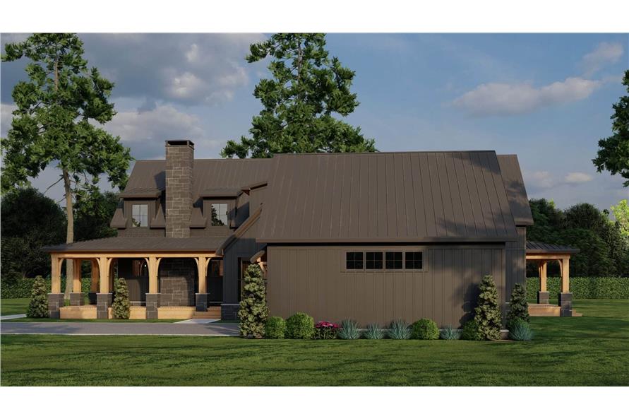 Right Side View of this 4-Bedroom,3033 Sq Ft Plan -193-1342