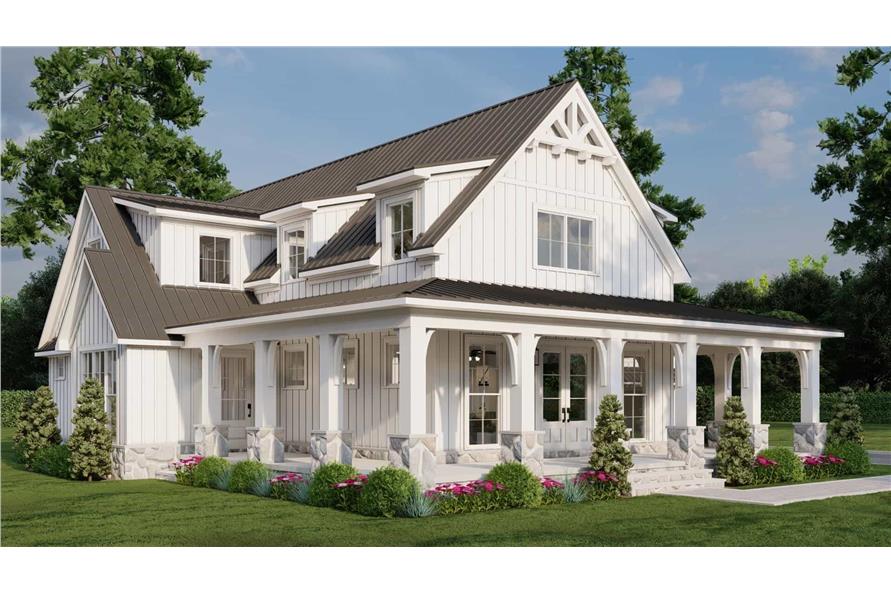 Left Side View of this 4-Bedroom,3033 Sq Ft Plan -193-1342