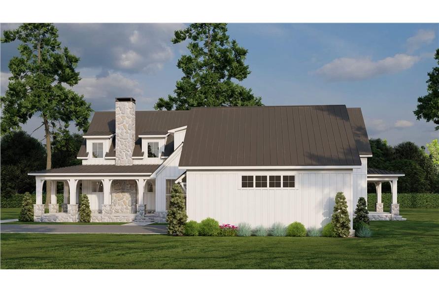 Right Side View of this 4-Bedroom,3033 Sq Ft Plan -193-1342