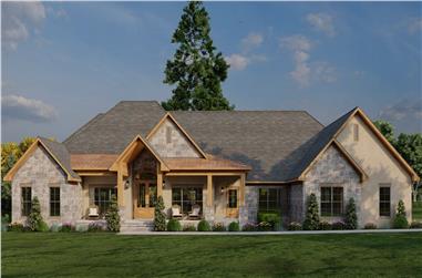 Rustic Home Plan - 3 Bedrms, 3.5 Baths - 4320 Sq Ft - #193-1344