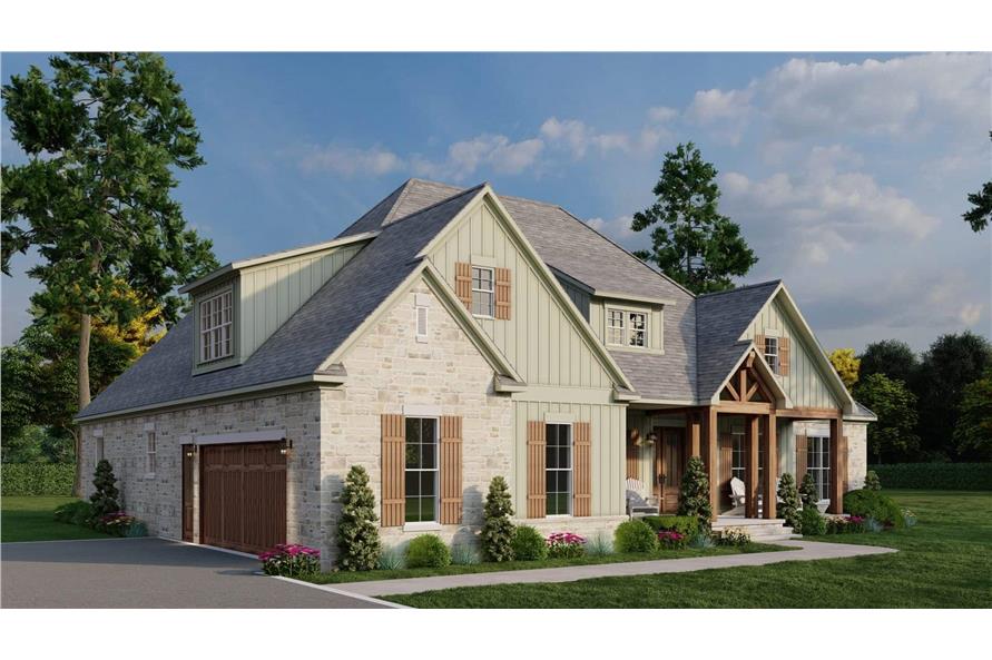 Left Side View of this 3-Bedroom,2755 Sq Ft Plan -193-1347