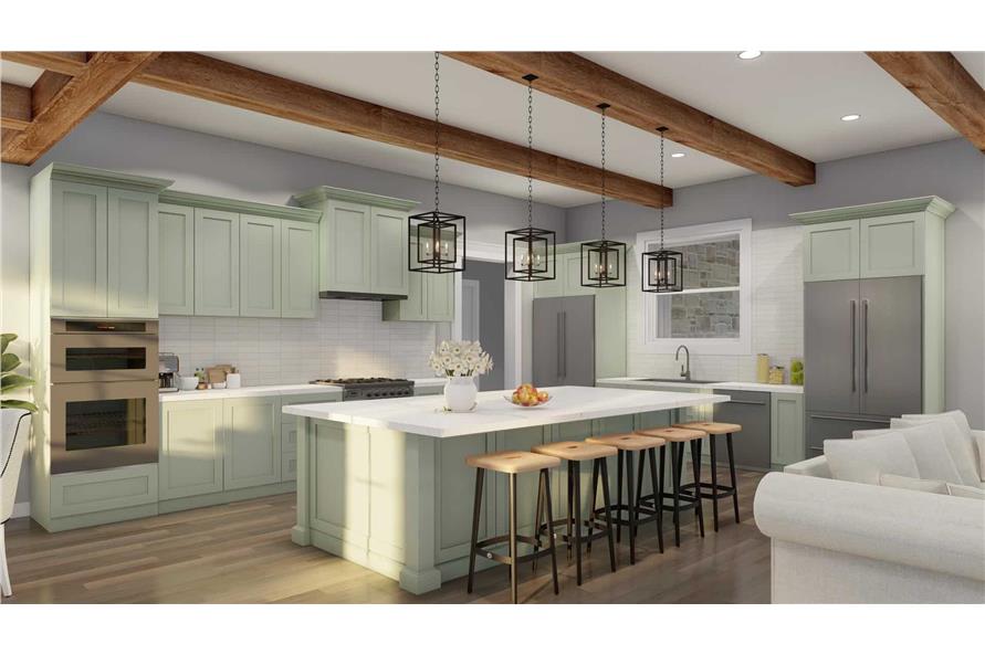 Kitchen: Kitchen Island of this 3-Bedroom,2755 Sq Ft Plan -193-1347