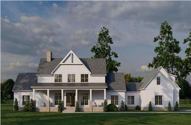 Farmhouse House Plan - 3 Bedrms, 3.5 Baths - 2972 Sq Ft - #193-1348