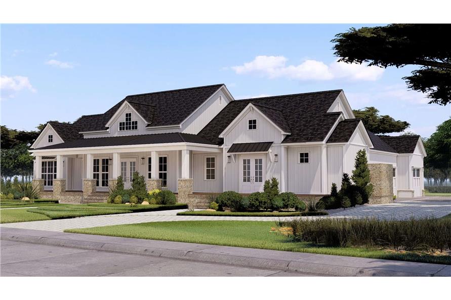 Modern Farmhouse Home Plan - 3 Bedrms, 3.5 Baths - 2481 Sq Ft - #193-1351