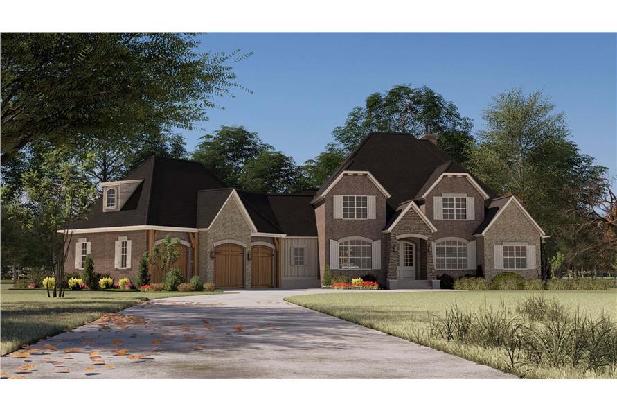 Front View of this 5-Bedroom,3346 Sq Ft Plan -193-1352