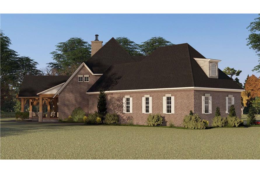 Rear View of this 5-Bedroom,3346 Sq Ft Plan -193-1352