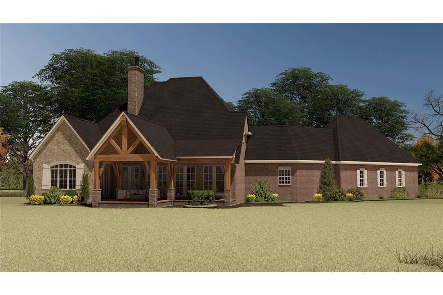 Rear View of this 5-Bedroom,3346 Sq Ft Plan -193-1352