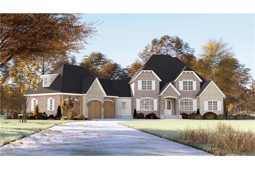 Front View of this 5-Bedroom,3346 Sq Ft Plan -193-1352