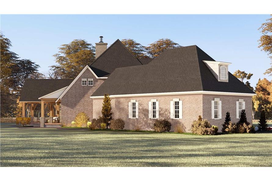 Rear View of this 5-Bedroom,3346 Sq Ft Plan -193-1352