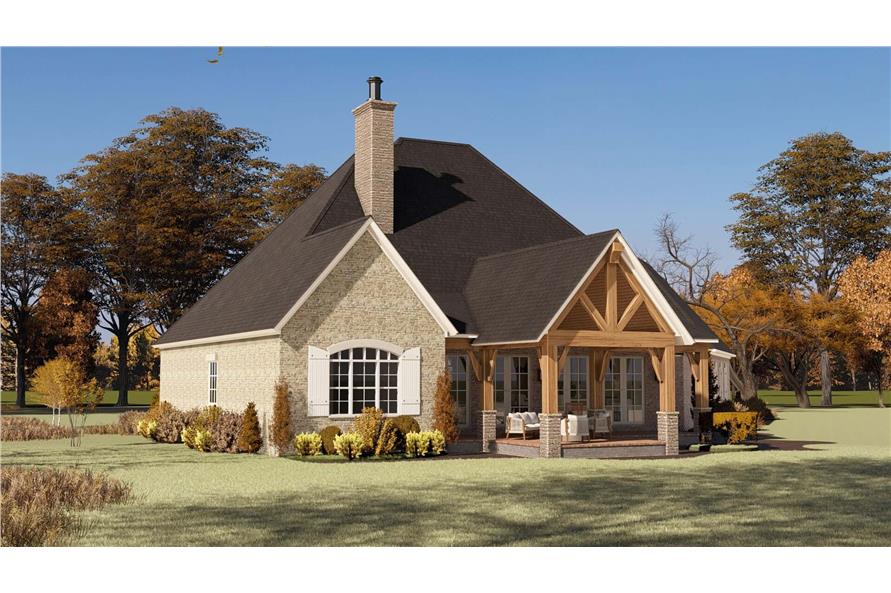 Rear View of this 5-Bedroom,3346 Sq Ft Plan -193-1352