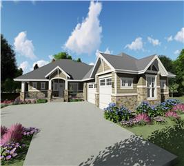 Country Home - 2 Bedrms, 2.5 Baths - 2366 Sq Ft - Plan #194-1025