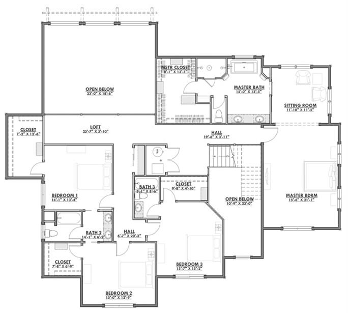 Farmhouse Home - 5 Bedrms, 4.5 Baths - 5172 Sq Ft - Plan #194-1030