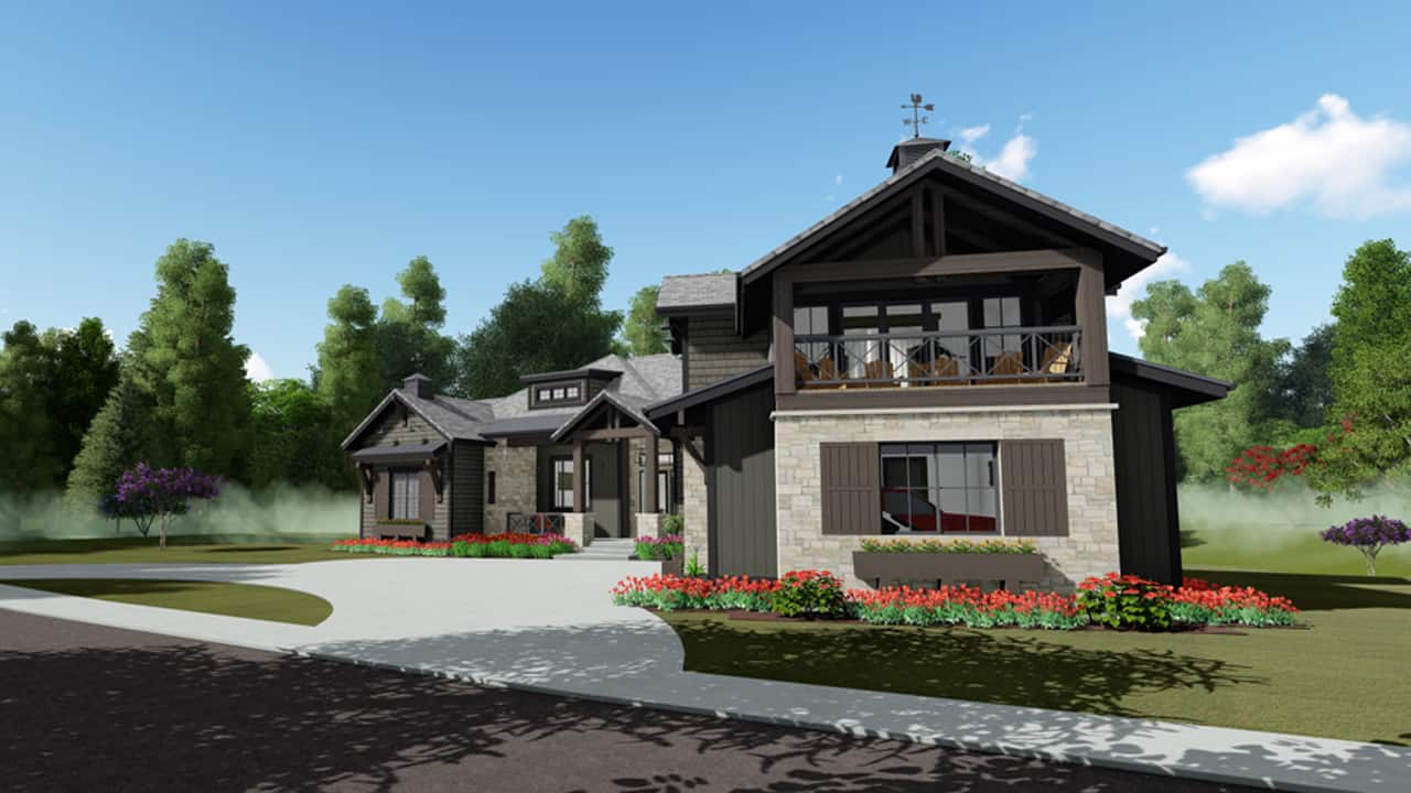 Farmhouse Floor Plan - 4 Bedrms, 3.5 Baths - 2998 Sq Ft - Plan #194-1033