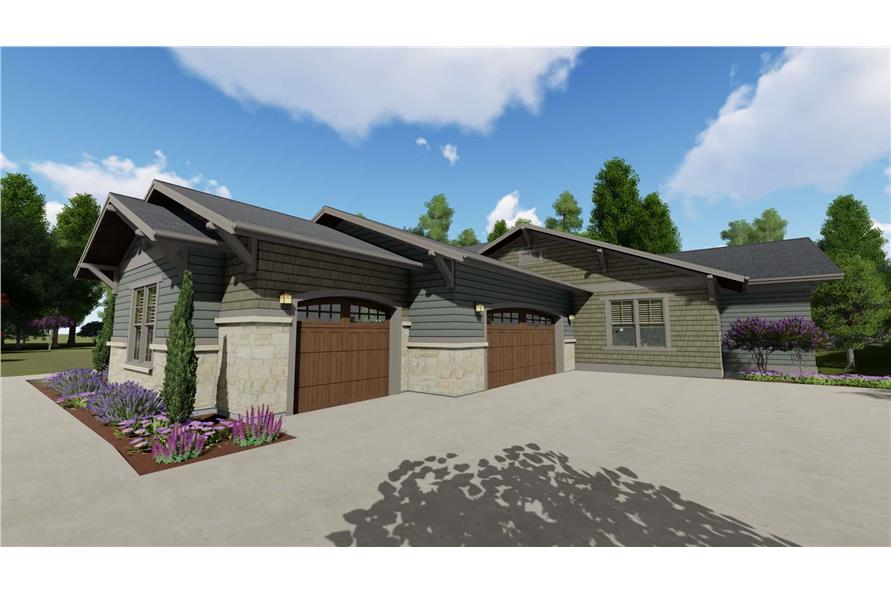 Garage of this 4-Bedroom, 3893 Sq Ft Plan - 194-1043