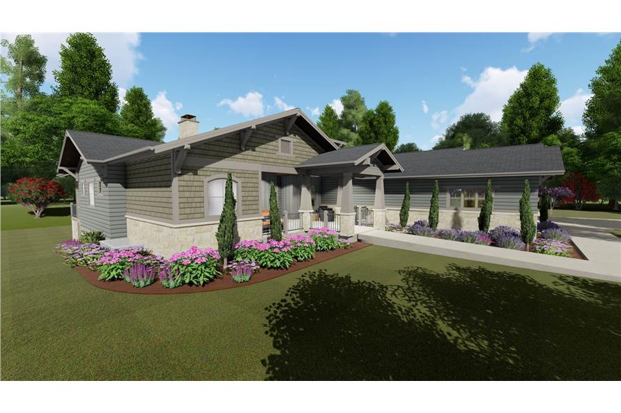 Side View of this 4-Bedroom, 3893 Sq Ft Plan - 194-1043