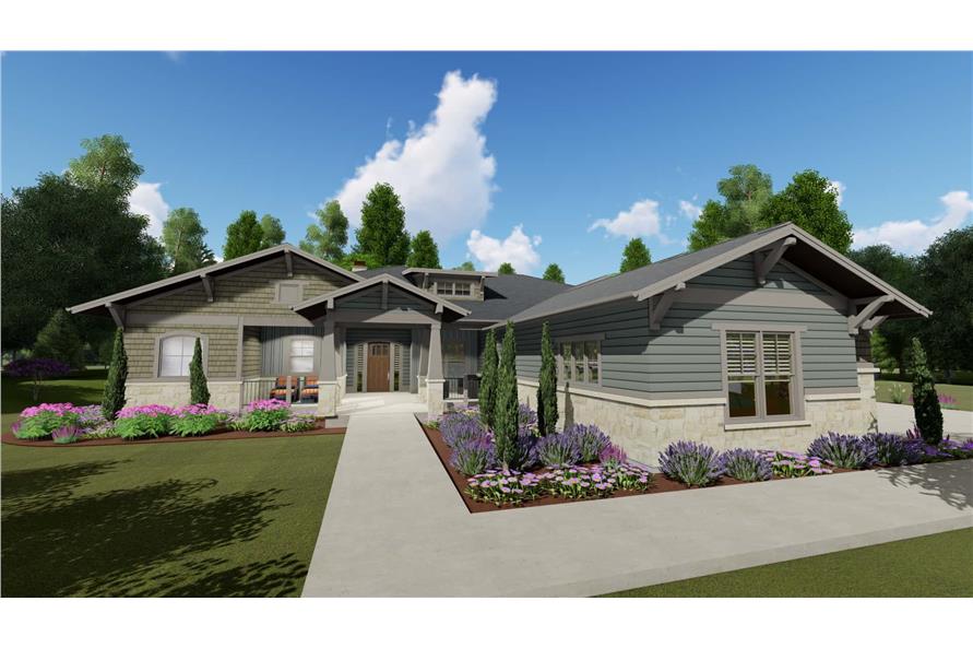 5-Bedroom, 3893 Sq Ft Craftsman Home - Plan #194-1043 - Main Exterior