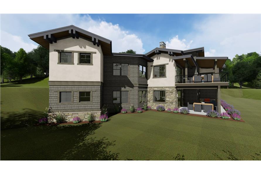 Side View of this 2-Bedroom, 2659 Sq Ft Plan - 194-1045