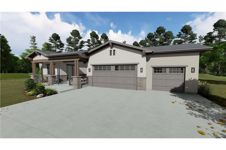 Garage of this 3-Bedroom, 2485 Sq Ft Plan - 194-1053