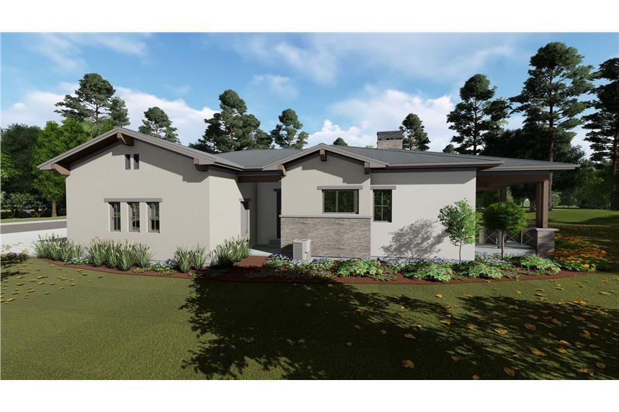 Side View of this 3-Bedroom, 2485 Sq Ft Plan - 194-1053