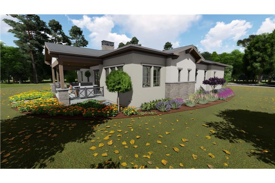 Side View of this 3-Bedroom, 2485 Sq Ft Plan - 194-1053