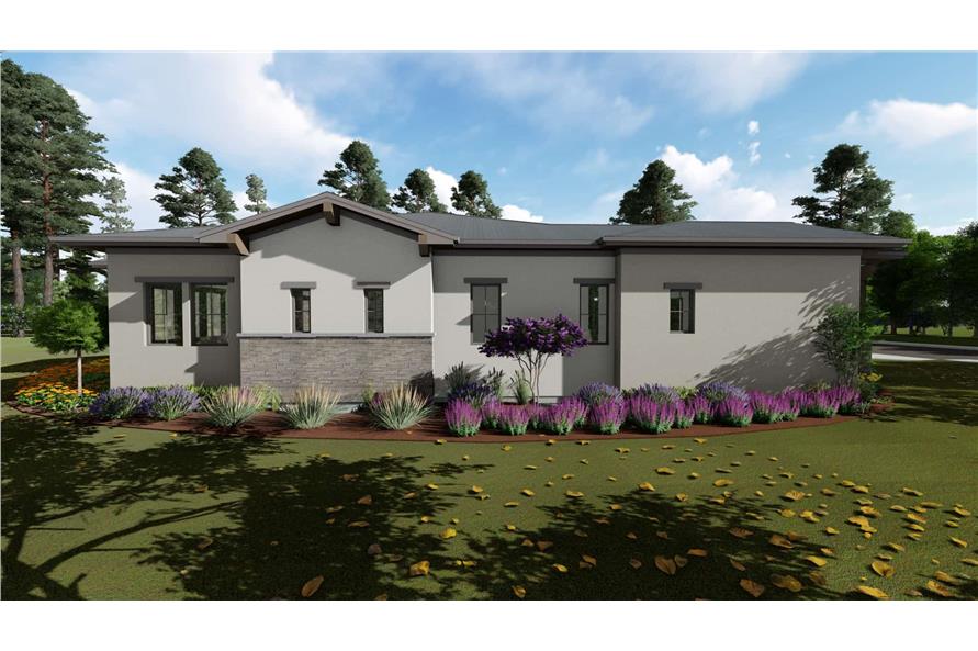 Side View of this 3-Bedroom, 2485 Sq Ft Plan - 194-1053