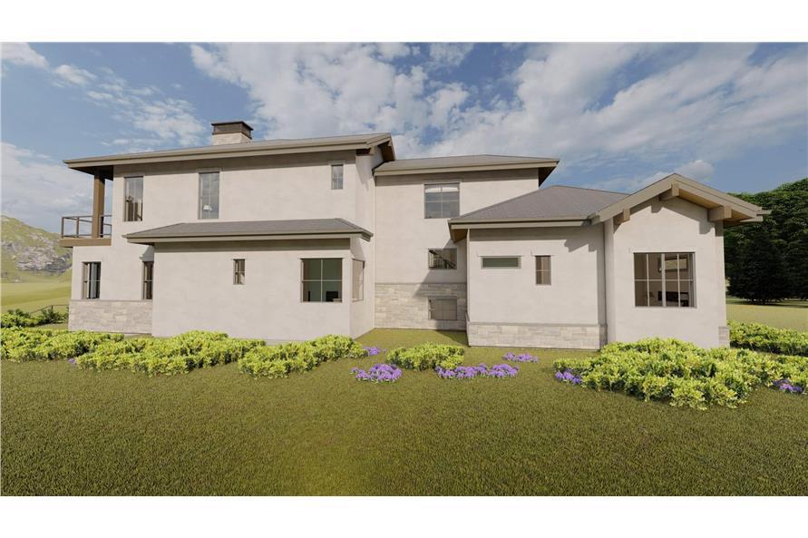 Side View of this 6-Bedroom, 5419 Sq Ft Plan - 194-1065